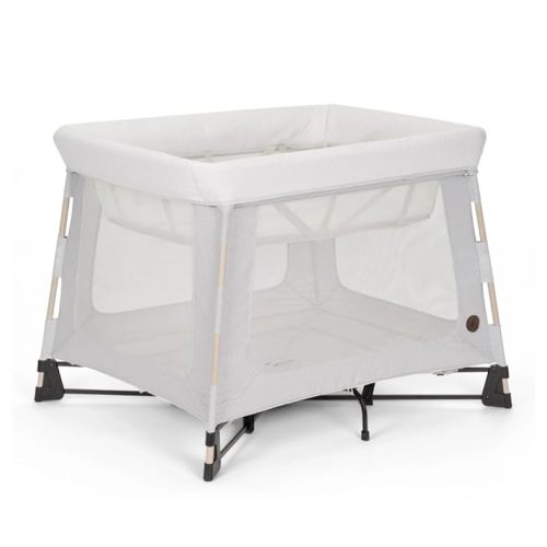 Maxi-COSI Swift Baby Playard with Mat, Baby Playpen, Play Yard with Bassinet, Portable Playpen for Babies and Toddlers, Onyx Sand