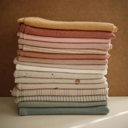 Muslin Swaddle Receiving Blanket Organic Cotton  Solid Colors