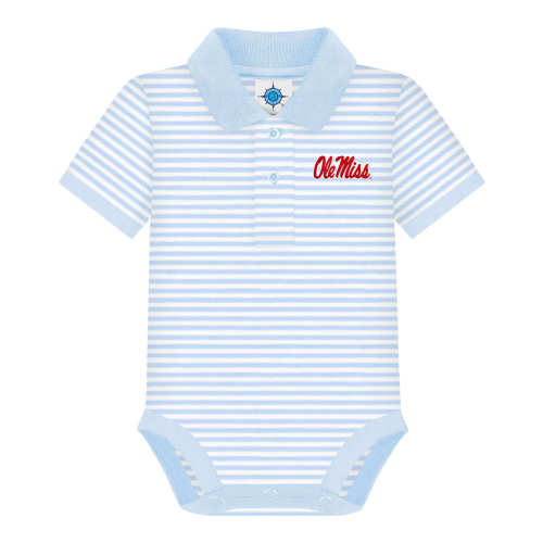 Ole Miss Rebels Striped Polo Bodysuit | College Baby