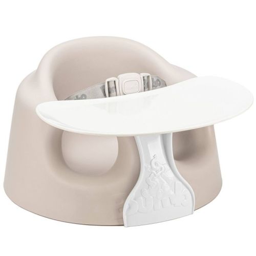 Bumbo Floor Seat PLUS+ with Tray Infant Positioning Seat - Taupe
