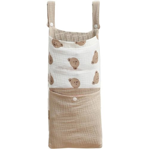 Crib Hanging Diaper Bag for Baby Bed Toy Storage Newborns Strollers Organizers Bag Large Capacity Nappy Case