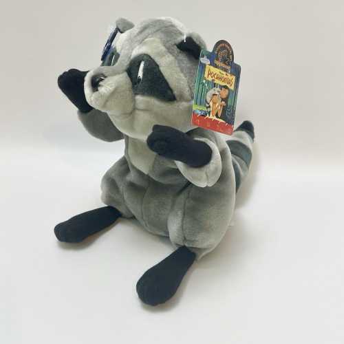 NEW Vintage Disney Applause 9" Pocahontas Meeko Racoon Plush Stuffed Animal NWT