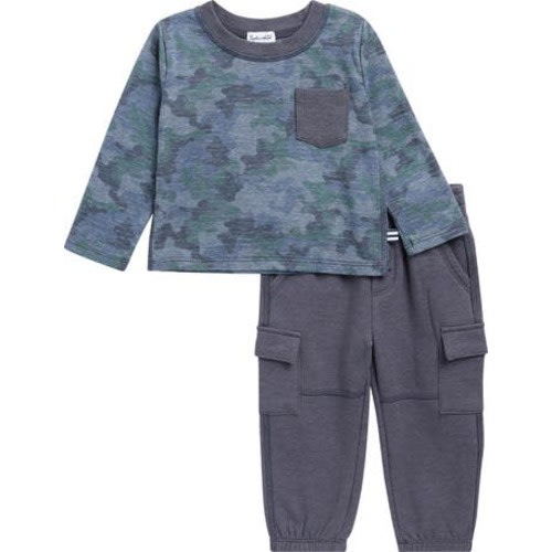 Scenic Route Long Sleeve T-Shirt & Cargo Pants Set, 6-12M