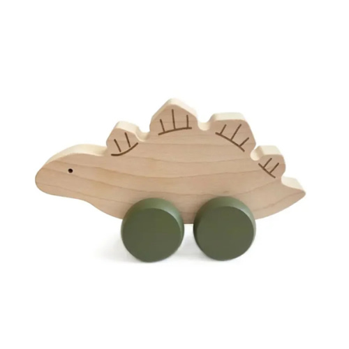 Stegosaurus Wooden Push Toy