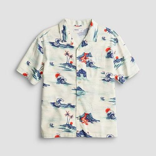 Boys 8-20 Sonoma Goods For Life® Short Sleeve Camp Shirt in Regular & Husky