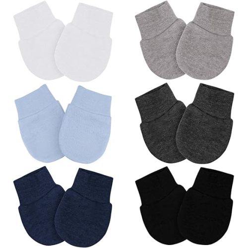 Baby Mittens No Scratch Mittens Infant Soft Gloves Mittens for 0-6 Months Boys Girls