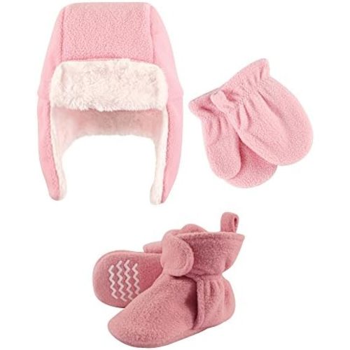Hudson Baby Winter Hat, Mittens and Booties Set