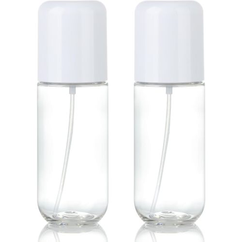 Bynccea Travel Spray Bottle 3.4oz/100ml Plastic Mini Bottle Set - Fine Mist Mini Empty Spray Bottles - Refillable Small Spray Bottles for Cleaning Solutions, Liquid Cosmetics
