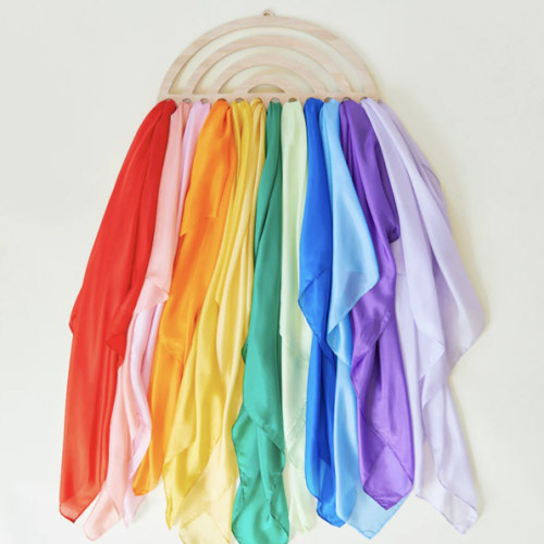 Large Rainbow Playsilk Display – Sarah's Silks