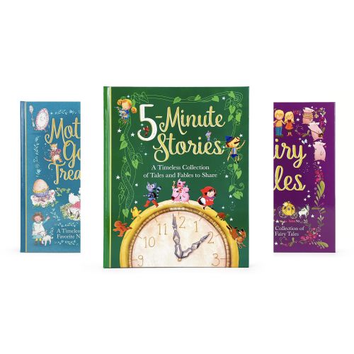 Five Minute Stories Treasury: A Timeless Collection of Favorite Stories, Tales, and Fables for Children (Hardcover Storybook Treasury)