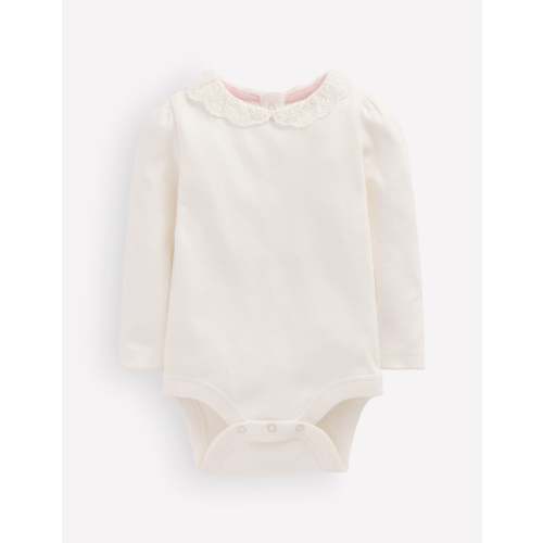 Broderie Collared Body-Ivory