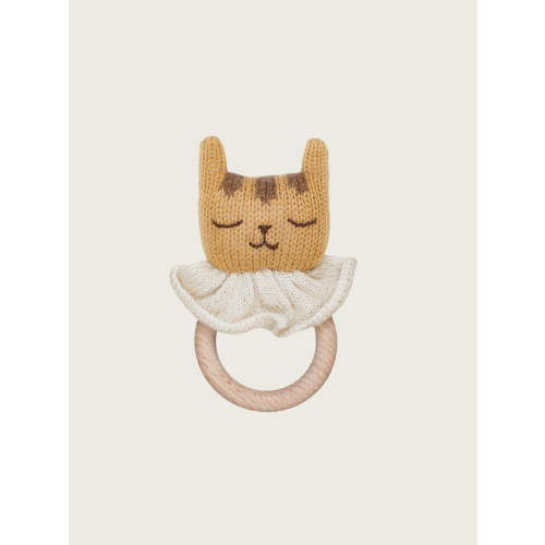 Tiger Teething Ring - Mustard