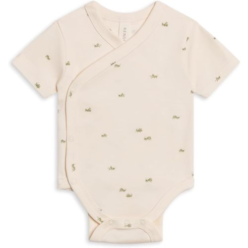 Colored Organics Unisex Organic Cotton Bodysuit - Short Sleeve Infant One Piece - Baby Boy and Girl Clothing