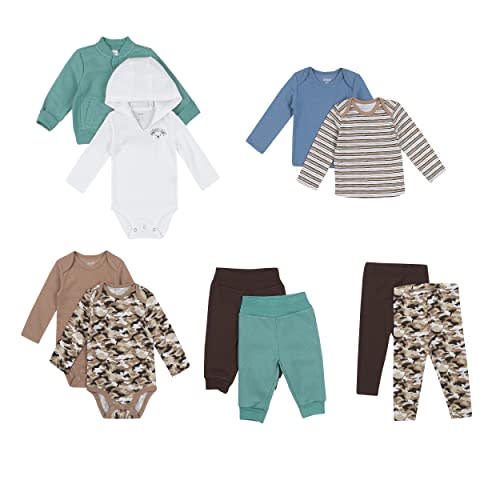 Hanes Baby and Toddler Flexy Soft 4-Way Stretch Knit and Fleece Wardrobe Gift Set