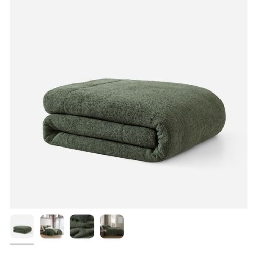 Snug Comforter- Color Moss/Green in Full/Queen