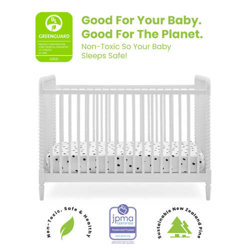 Saint 4-in-1 Convertible Crib - WHITE