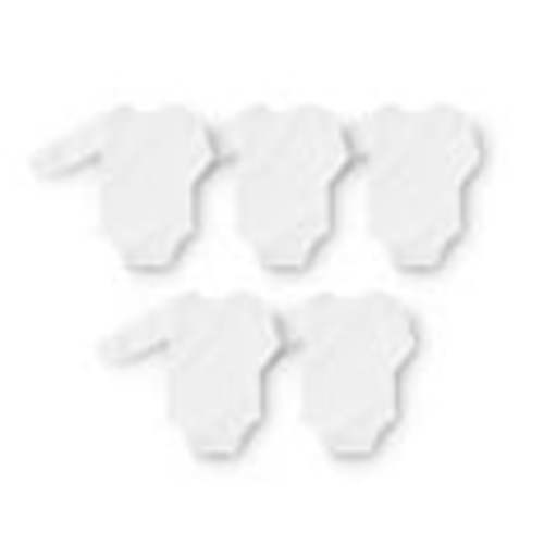 Member's Mark Baby 5-Pack Long Sleeve White Bodysuit - Samsclub.com