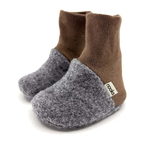 Pre-Walking Soft Wool Booties
