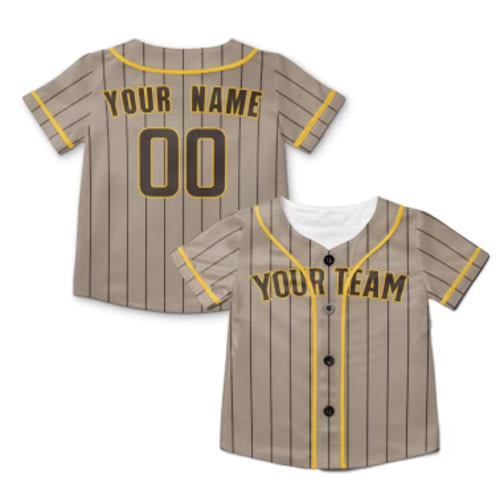 Personalized San Diego Padres Jersey Sand Alternate Style Add Name And Number