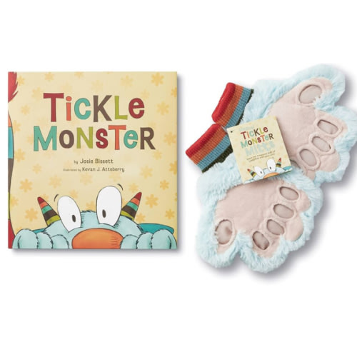 Tickle Monster Laughter Kit — Includes the Tickle Monster book and fluffy mitts for reading aloud and tickling!