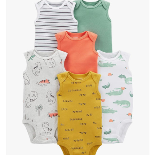 Simple Joys by Carter's Baby Boys' 6-Pack Short-Sleeve Bodysuit