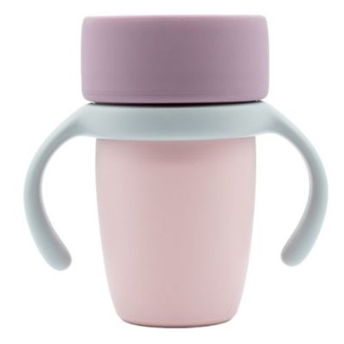 WeeSprout Baby Training Cup - Silicone Sippy Cup with Removable Handles for Weaning Off Bottle - Transition Spill-Proof Toddler Cup