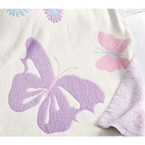 Butterfly Fuzzy Kid Throw Blanket