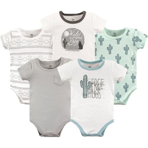 Yoga Sprout Cotton Bodysuit, 5 Pack