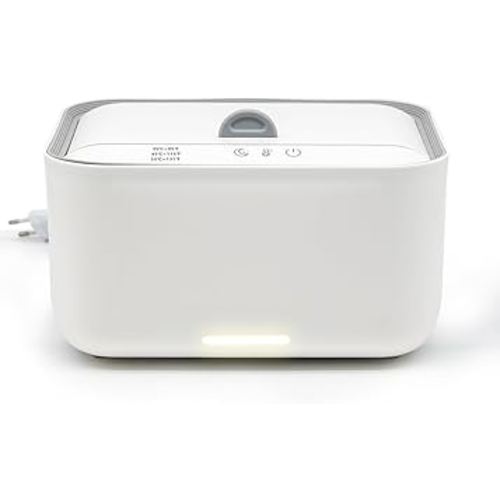 Baby Wipe Warmer Dispenser Holder with 3 Level Surround Temperature Control，Diaper Water Wipe Holder Container with Light for Wipe, Towel, Wet Tissue (Off-White)