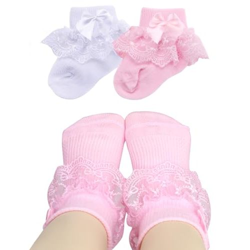 PrinceSasa Little Baby Girl Princess Lace Ruffles Socks Set