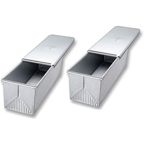 USA Pan Pullman Loaf Pan, 9 x 4 x 4, Aluminized Steel