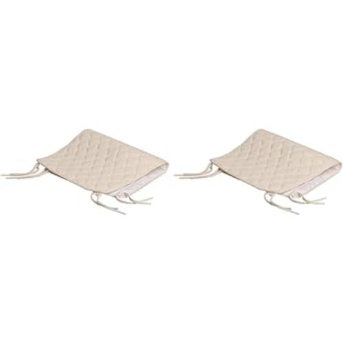 American Baby Company Waterproof Quilted Sheet Saver Changing Pad Liner Made with Organic Cotton Top Layer, Natural Color (Pack of 2)
