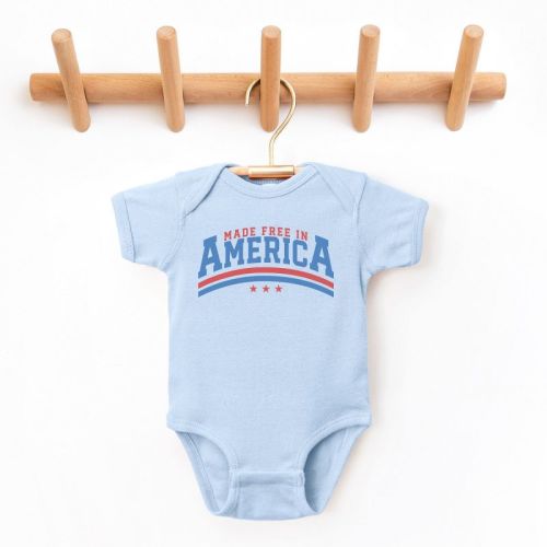 The Juniper Shop Made Free In America Baby Short Sleeve Bodysuit