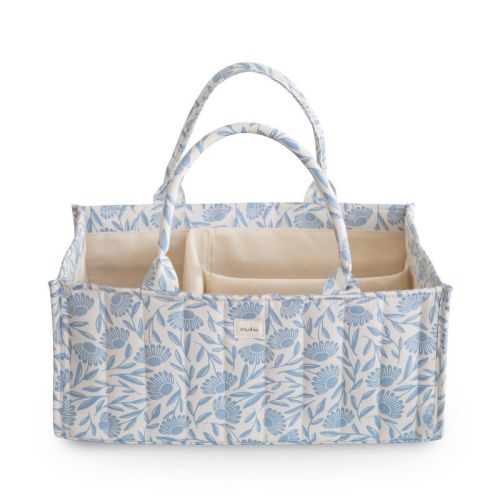 Diaper Caddy Blue Flowers One Size