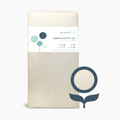 Naturepedic Organic Ultra Breathable Innerspring 2-Stage Baby Crib & Toddler Mattress