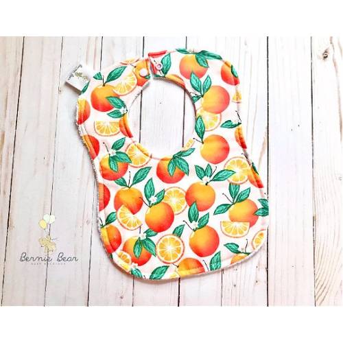 Strawberry Baby Bibs | Baby Bibs | Fruit Baby Bibs | Drool Bibs | Orange Baby Bib | Orange Drool Bib | Girl Baby Bibs | Girl Bib Gift Set