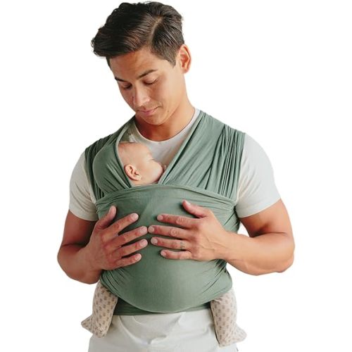 Solly Baby Wrap, Newborn to Toddler Baby Carrier (8-25 Lbs), Basil