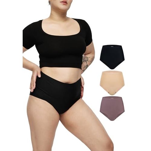 STRAWBERRY WEEKS LEAKPROOF2.0 Seamless High Waist Ultimate Absorbency Period Underwear for Women Heavy Flow Holds 10 Tampons