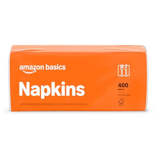 Amazon Basics Everyday Paper Napkins, 400 Count