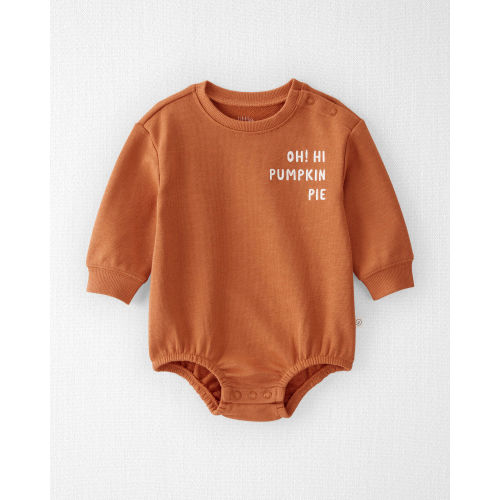 Baby Oh Hi Pumpkin Pie Organic Cotton French Terry Bubble - Little Planet | Carter's