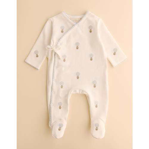 Hot Air Balloon Sleepsuit – Oat & Marl