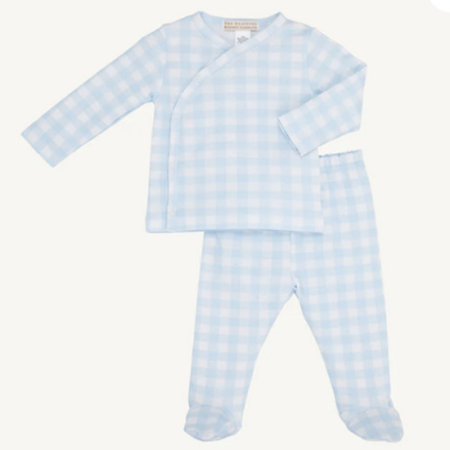 Cameron Cross-Front Set - Buckhead Blue Gingham