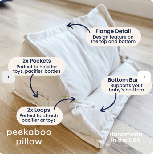 Peekaboo Pillow™ Official Site - Organic Infant Lap Pillow