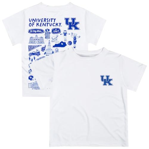 Infant Vive La Fete White Kentucky Wildcats Impressions Artwork T-Shirt