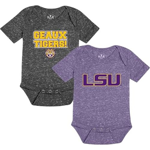 Little King Short Sleeve NCAA Romper 2 Pack-Knobby Fabric-Infant Sizes
