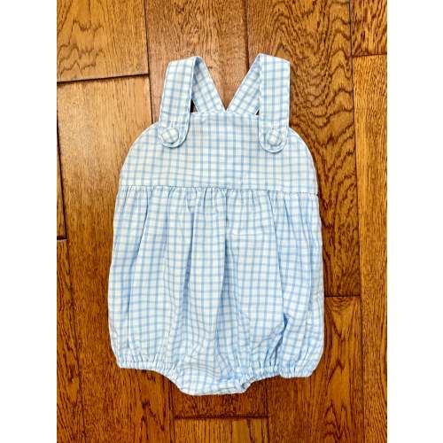 Charlie bubble in blue check