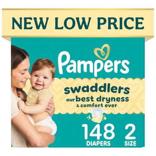 Pampers Swaddlers Sensitive Disposable Diapers - Size 2 - 148ct