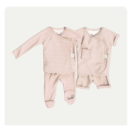 Baby Bundle - Berry Twist Footie + Romper – Bonsie Skin to Skin Babywear