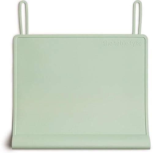 Table Tyke Baby Restaurant Placemat, Silicone Edge Bumper, Sage Green