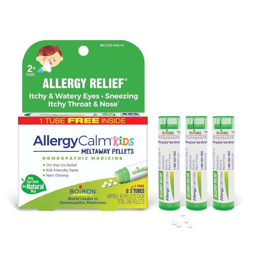 Boiron AllergyCalm Kids Homeopathic Medicine for Allergy Relief 3 Tubes Box